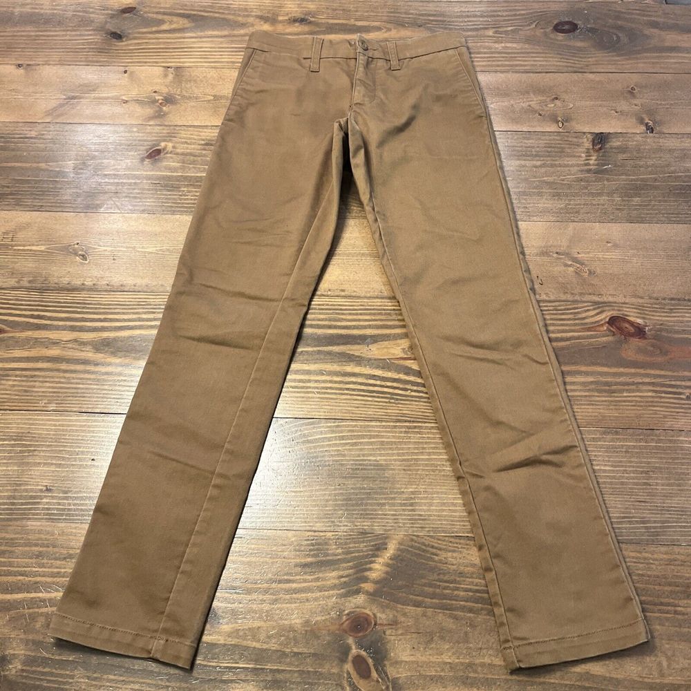 Carhartt WIP Sid Pants Straight Leg Chino Skate Workwear Brown Men's Size 28x30